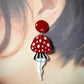 Butt mushroom drop earrings