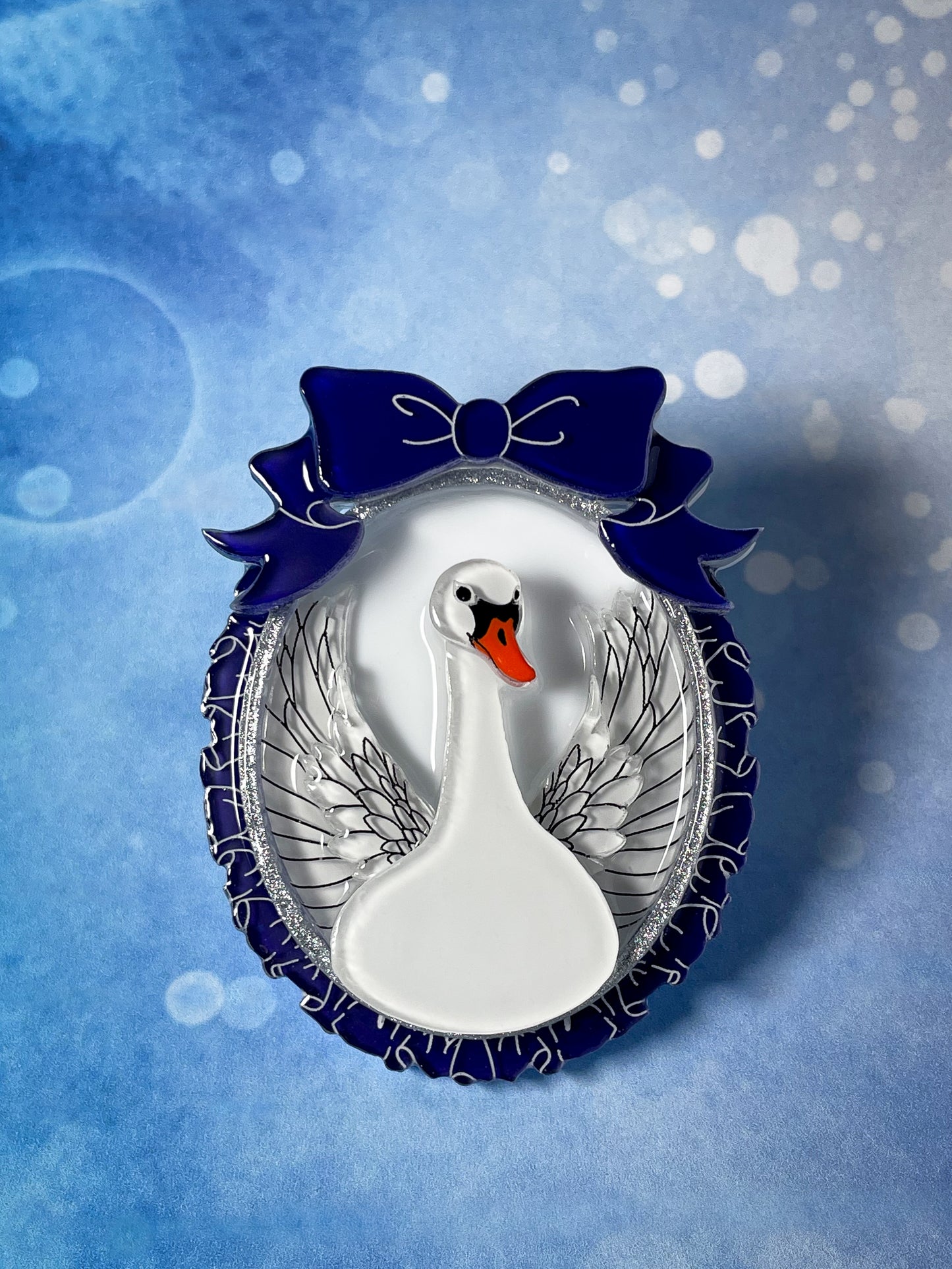 Swan Portrait Brooch