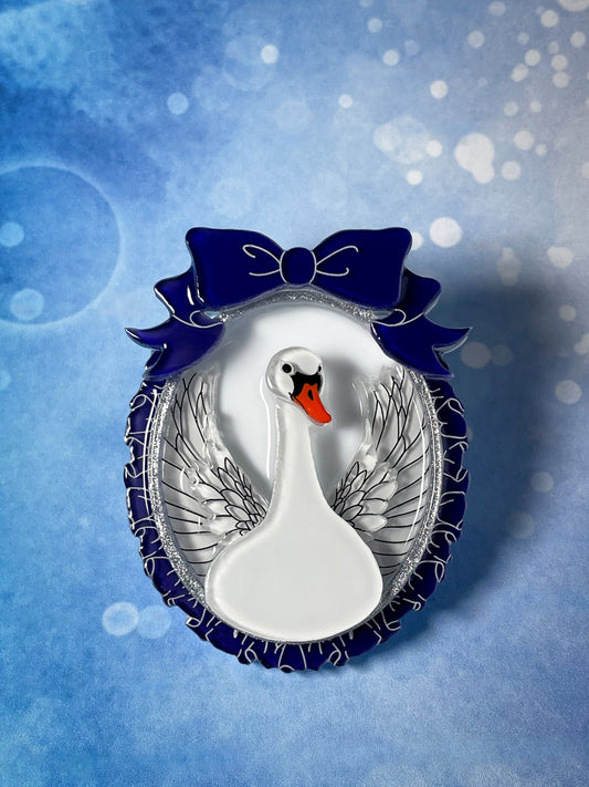 Swan Portrait Brooch