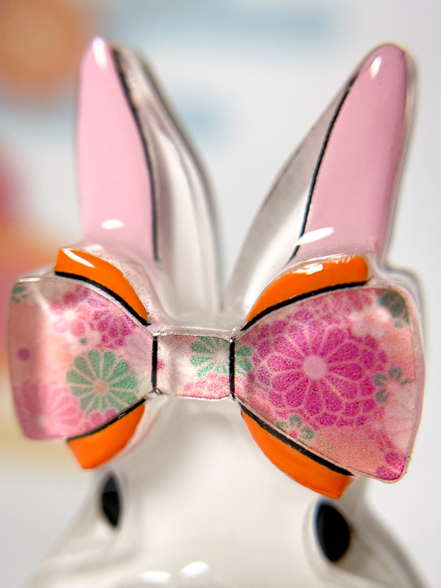 Kimono Rabbit Brooch (Pink Kimono)