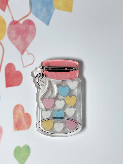 Candy Heart Brooch