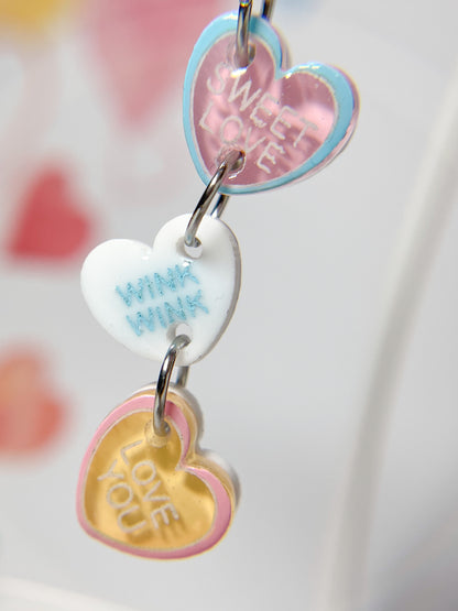 Candy Heart Drop Earrings