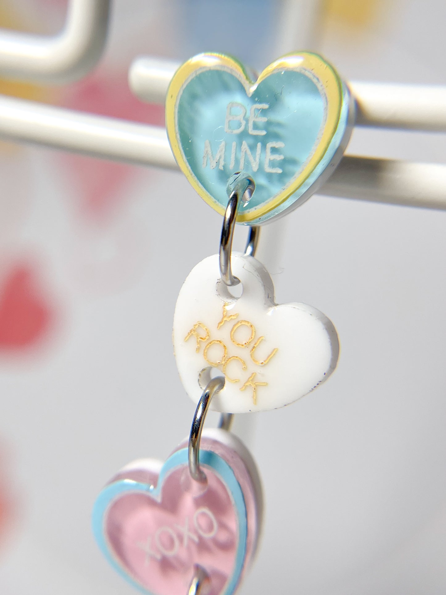 Candy Heart Drop Earrings