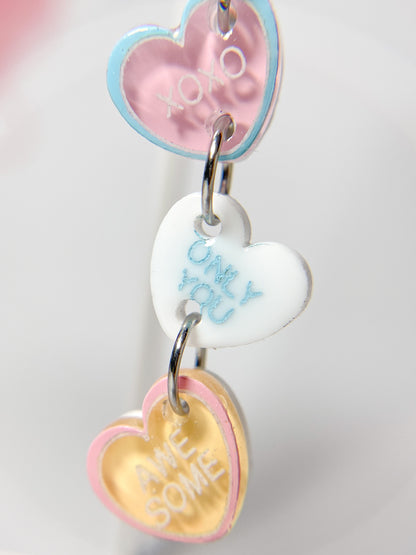 Candy Heart Drop Earrings