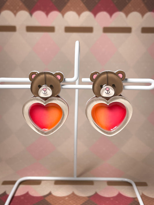 Bears with Sweetheart Jam Drops Earrings