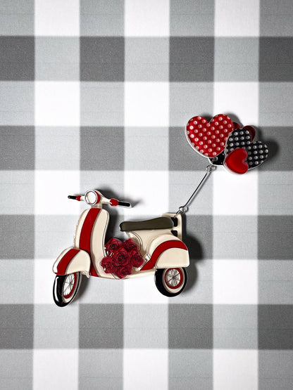 Valentine's Day Bike Brooch