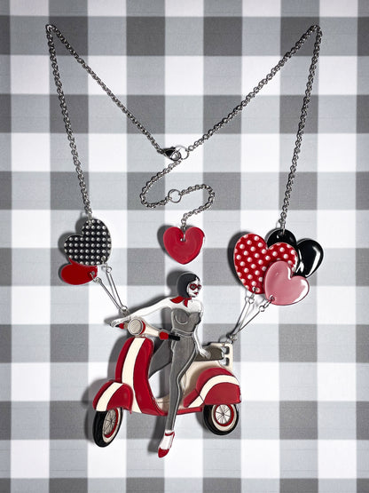 Valentine's Day Bike Necklace