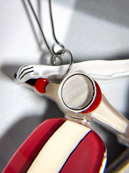 Valentine's Day Bike Necklace