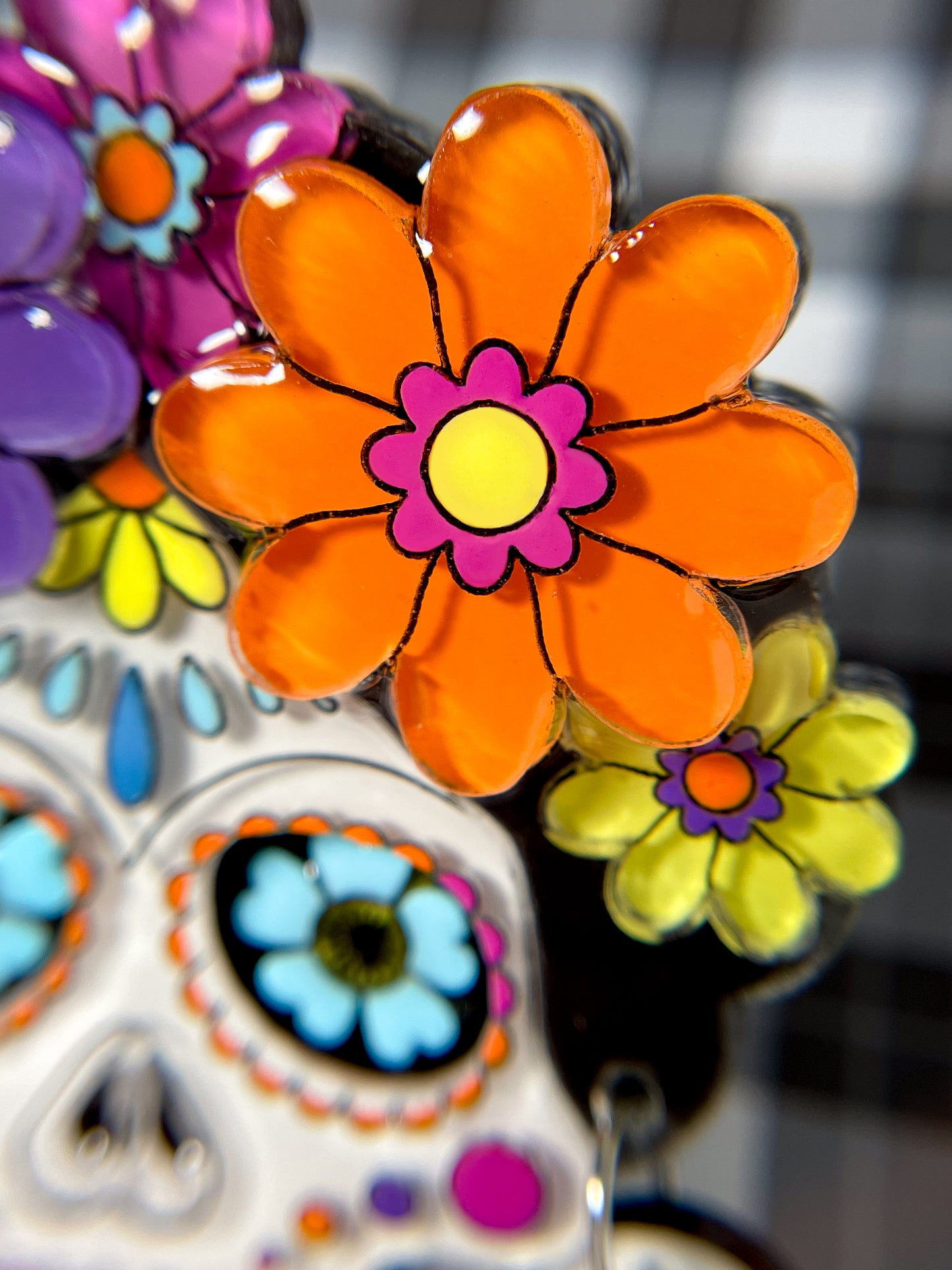 Sugar Skull Brooch