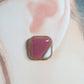 Classy square stud earrings (Pink)