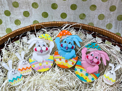 Happy easter egg bunny family (6 piece full set)