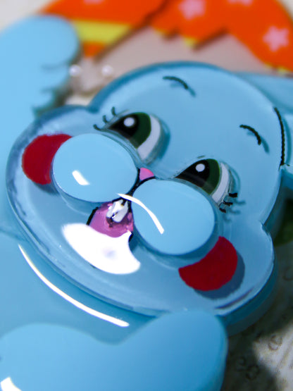 Happy easter egg bunny - Big egg bunny(Blue)
