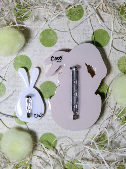 Happy easter egg bunny family (6 piece full set)